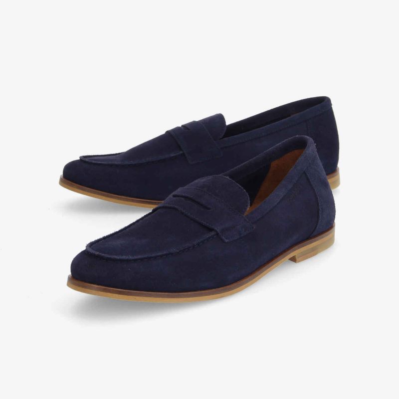 SMART MOC M - COWSUEDE - BLEU